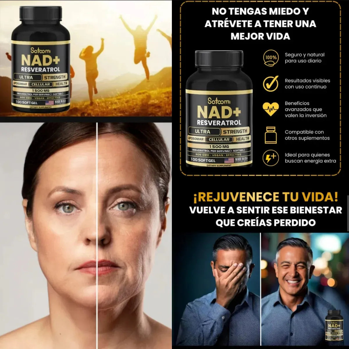 NAD+ Resveratrol Ultra Black