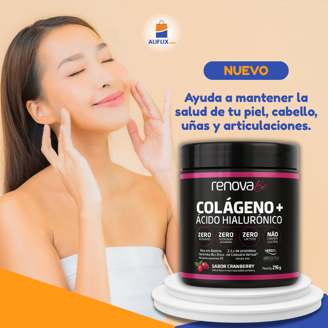 RenovaBe Colágeno + Ácido Hialurónico | Hidratación y juventud